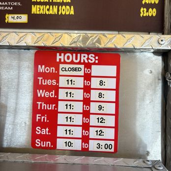 Taqueria La Flama - hours - Food Trucks Near Me - Medford, Oregon Taqueria La Flama - hours - Food Trucks Near Me - Medford, Oregon