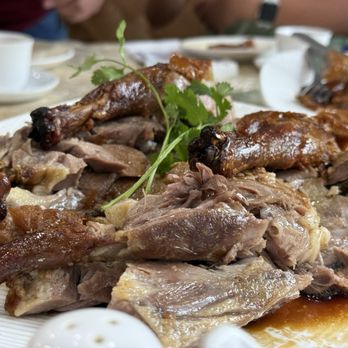 Grand Crystal Seafood Restaurant - Peking. Duck: meat (the skin was the first course) - Dim Sum Near Me - Burnaby, British Columbia Grand Crystal Seafood Restaurant - Peking. Duck: meat (the skin was the first course) - Dim Sum Near Me - Burnaby, British Columbia