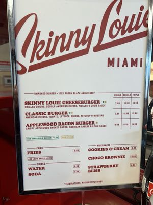 Menu photo 8 Skinny Louie Miami, FL