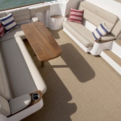 Chicago Marine Canvas - Infinity Fabric flooring! The new modern flooring for your boat!