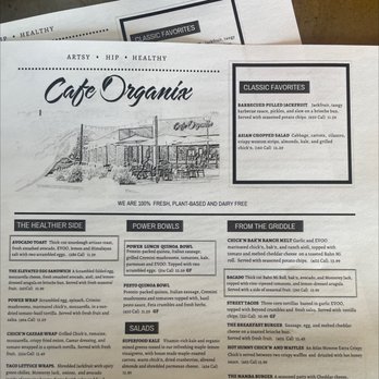 Cafe Organix - Menu - Breakfast & Brunch Near Me - San Bernardino, California Cafe Organix - Menu - Breakfast & Brunch Near Me - San Bernardino, California