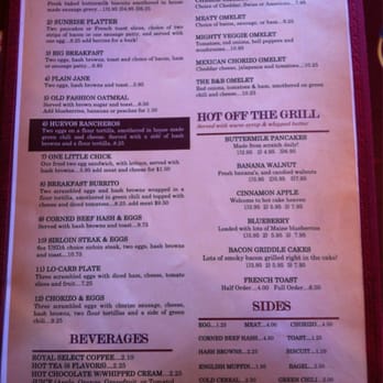 B&B Cafe - Menu 3 - American Near Me - Castle Rock, Colorado B&B Cafe - Menu 3 - American Near Me - Castle Rock, Colorado