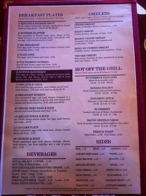 Menu photo 8 B&B Cafe Castle Rock, CO