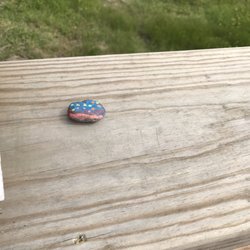 Demonstration Garden & Wetland's Pond Area - Love how you can find these stones everywhere in town