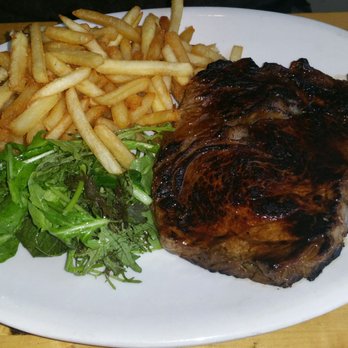 Peaches Grand - Rib eye steak with french fries - Seafood Near Me - Brooklyn, New York Peaches Grand - Rib eye steak with french fries - Seafood Near Me - Brooklyn, New York