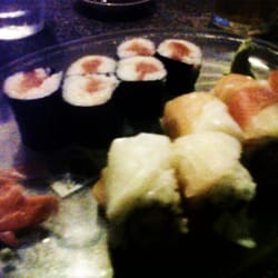 Matsu Japanese Steak House - Spicy salmon and two fish sushi