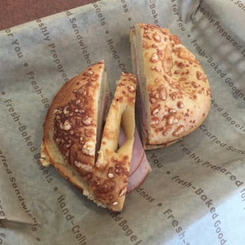 Einstein Bros. Bagels - My ham and Swiss on Asiago, no egg - Bagels Near Me - Chandler, Arizona Einstein Bros. Bagels - My ham and Swiss on Asiago, no egg - Bagels Near Me - Chandler, Arizona