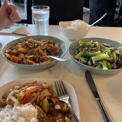 Modern Orchid - Kung Po Chicken and Beef and broccoli