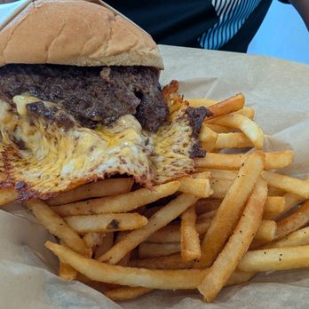 Krunch Burger - Double cheeseburger with fries - Burgers Near Me - La Mirada, California