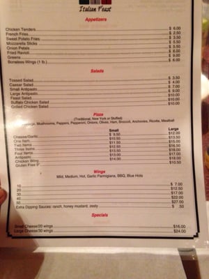 Menu photo 2 GiGi's Italian Feast Little Falls, NY Menu photo 2 GiGi's Italian Feast Little Falls, NY