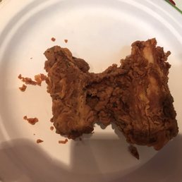 Golden brown spicy chicken breast. At least that's what I ordered.