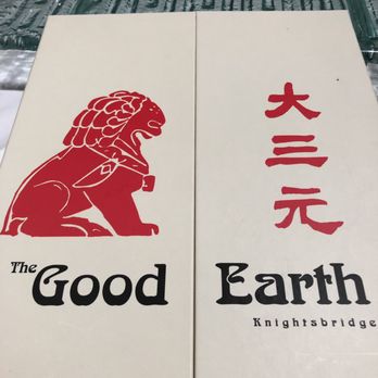 Good Earth - Menu cover - Chinese Near Me - London, XGL Good Earth - Menu cover - Chinese Near Me - London, XGL