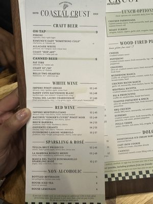 Menu photo 4 Coastal Crust Columbia, SC