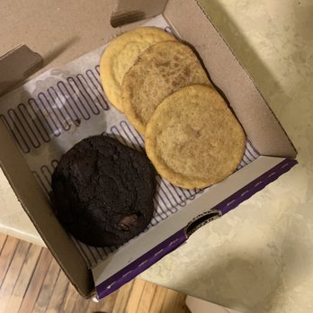 Insomnia Cookies - Box with two cookies missing - Desserts Near Me - Minneapolis, Minnesota Insomnia Cookies - Box with two cookies missing - Desserts Near Me - Minneapolis, Minnesota