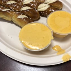 Cleats Sports Club - Pretzel sticks with amazing beer cheese dip