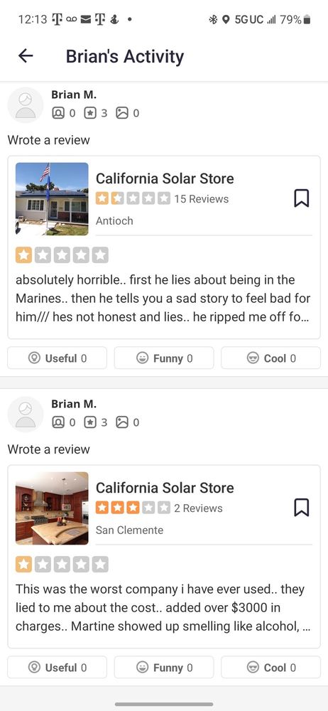 Slide of California Solar Store