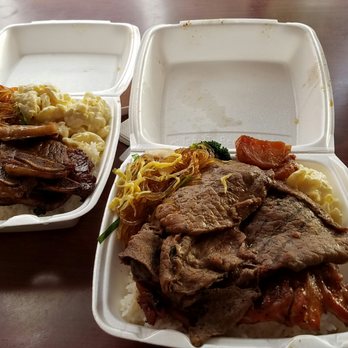 Me's BBQ - No. 1 and 38 plate. Lots of food! - Korean Near Me - Honolulu, Hawaii Me's BBQ - No. 1 and 38 plate. Lots of food! - Korean Near Me - Honolulu, Hawaii