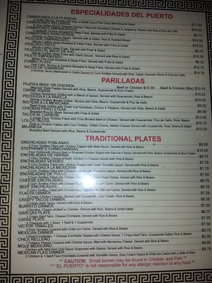 Menu photo 7 El Puerto Fort Worth, TX