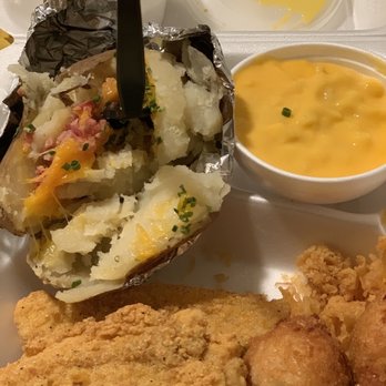 Captain D's - 2 peice fish baked potato and Mac n cheese - Seafood Near Me - Forest Hill, Texas Captain D's - 2 peice fish baked potato and Mac n cheese - Seafood Near Me - Forest Hill, Texas