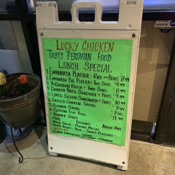 Lucky Chicken Peruvian Cuisine - the menu - Peruvian Near Me - Cary, North Carolina Lucky Chicken Peruvian Cuisine - the menu - Peruvian Near Me - Cary, North Carolina