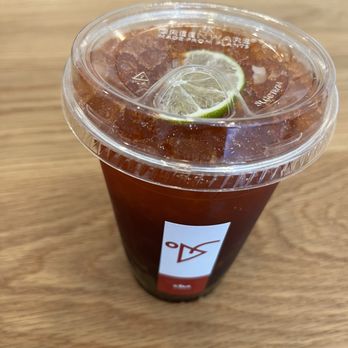 Cha Thai Tea - Lime Thai black tea with boba - Bubble Tea Near Me - Berkeley, California