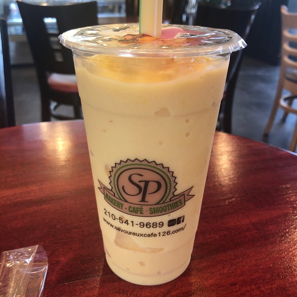 SP Café - 11. Mango Peach Smoothie - Bubble Tea Near Me - San Antonio, Texas SP Café - 11. Mango Peach Smoothie - Bubble Tea Near Me - San Antonio, Texas