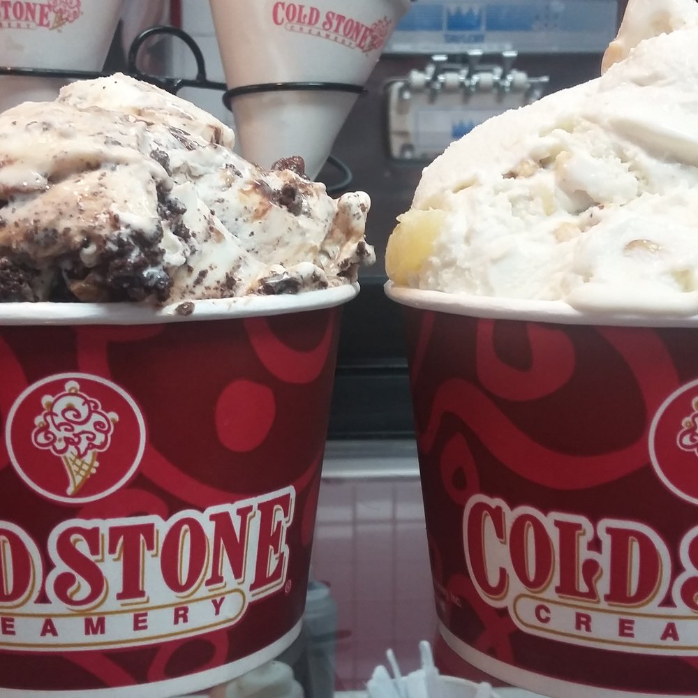 Cold Stone Creamery - Hers on the right.  Mine on the left. - Ice Cream & Frozen Yogurt Near Me - Bakersfield, California