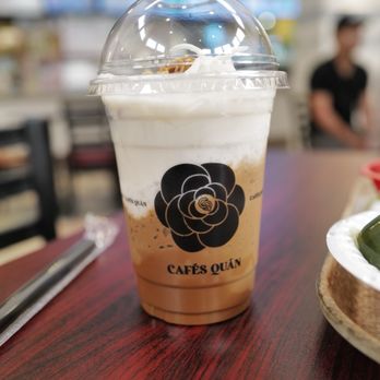 Cafes Quan - Coconut coffee with jelly.  Hella strong! - Coffee & Tea Near Me - San Jose, California
