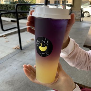 Meet Tea - Sunset Lemon - beautiful purple and yellow colors! - Bubble Tea Near Me - Temple City, California Meet Tea - Sunset Lemon - beautiful purple and yellow colors! - Bubble Tea Near Me - Temple City, California