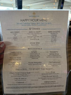 Menu photo 3 Water's Edge Restaurant and Bar Ventura, CA Menu photo 3 Water's Edge Restaurant and Bar Ventura, CA