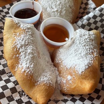 The Lost Cajun - Beignets with chocolate and honey sauce - Cajun/Creole Near Me - Frisco, Colorado The Lost Cajun - Beignets with chocolate and honey sauce - Cajun/Creole Near Me - Frisco, Colorado