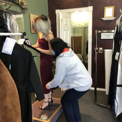Ace Alterations - Kim doing measurements