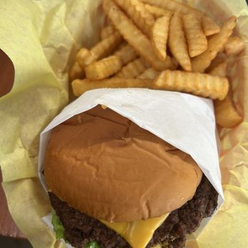 Burger Hut - Double cheese burger and fries - Burgers Near Me - Bakersfield, California