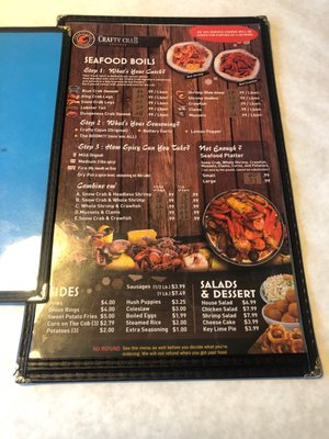 Menu photo 3 Crafty Crab Columbia, SC