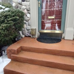 US Post Office - Movable mailbox when the weather is so cold and the mailbox built into the front door. Asking that they shut the storm door after delivery.