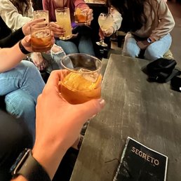 Old Fashioned and various other cocktails Old Fashioned and various other cocktails