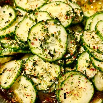 Love Bites Bistro - Momofuku coconut balsamic cucumbers - Food Trucks Near Me - Islamorada, Florida Love Bites Bistro - Momofuku coconut balsamic cucumbers - Food Trucks Near Me - Islamorada, Florida