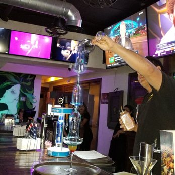 La Cantina - Lamborghini drink being made at La Cantina Bar - Sports Bars Near Me - Puerto Peñasco, SON