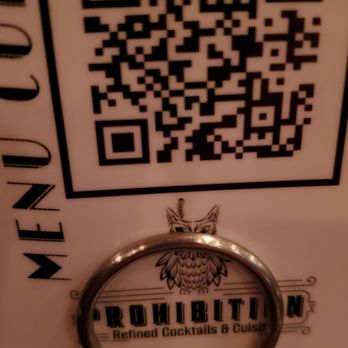 Prohibition - Not a fan of QR menus in high end establishments. Scrolling for options is weird. - Cocktail Bars Near Me - Murray, Utah