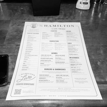 The Hamilton - Menu - Seafood Near Me - Washington, DC, District of Columbia