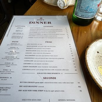 Ospi Venice - The exquisite menu. - Italian Near Me - Venice, California Ospi Venice - The exquisite menu. - Italian Near Me - Venice, California