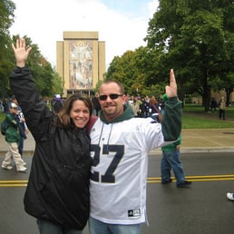 No matter how many times we visit, we always take a pic in front of Touchdown Jesus. It's a tradition :) No matter how many times we visit, we always take a pic in front of Touchdown Jesus. It's a tradition :)