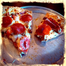 What was left of my medium Italian pizza. What was left of my medium Italian pizza.