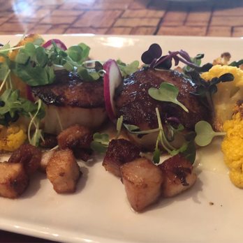 The Vineyard Rose Restaurant - Scallops (really!?? $42 for 3 scallops & some cauliflower!??) - New American Near Me - Temecula, California The Vineyard Rose Restaurant - Scallops (really!?? $42 for 3 scallops & some cauliflower!??) - New American Near Me - Temecula, California