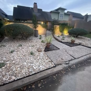 EAP Landscaping - Rock install - Landscaping Near Me - Houston, Texas