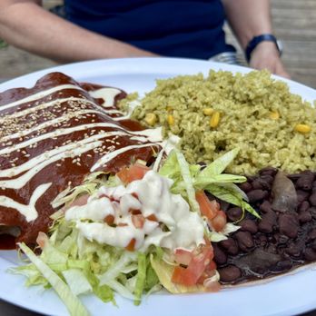 Cascabel - Enchiladas de Mole - Vegan Near Me - Houston, Texas