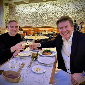 Brezza - Oliver and Brian with pan seared Orata and maybe a couple martinis. - Italian Near Me - Las Vegas, Nevada Brezza - Oliver and Brian with pan seared Orata and maybe a couple martinis. - Italian Near Me - Las Vegas, Nevada