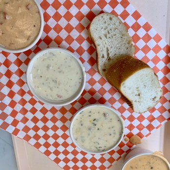 Pike Place Chowder - The sampler! - Seafood Near Me - Seattle, Washington Pike Place Chowder - The sampler! - Seafood Near Me - Seattle, Washington