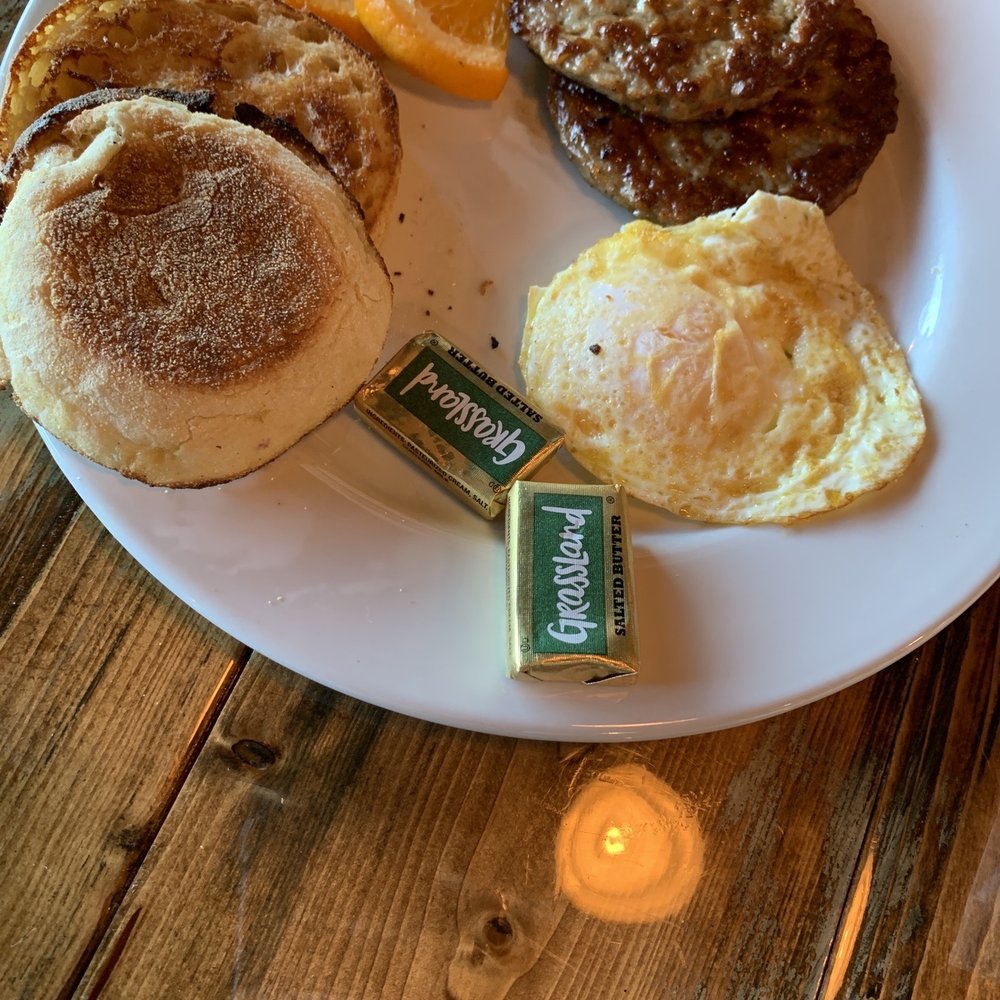 Backwater - Basic breakfast of eggs English muffin sausage patty. And a glass of freshly squeezed orange juice not in the picture - Breakfast & Brunch Near Me - Melbourne, Florida Backwater - Basic breakfast of eggs English muffin sausage patty. And a glass of freshly squeezed orange juice not in the picture - Breakfast & Brunch Near Me - Melbourne, Florida