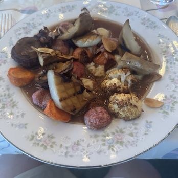 Root To Fruit - King mushroom with cauliflower puree and other vegetables and sauce - Food Delivery Services Near Me - Philadelphia, Pennsylvania